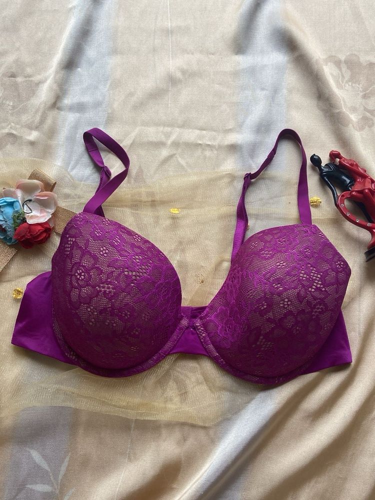 Purple Net Bra
