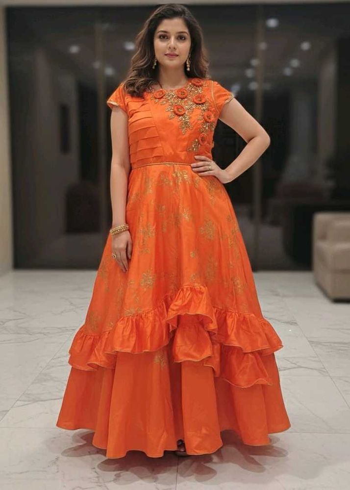 Orange Party Dress