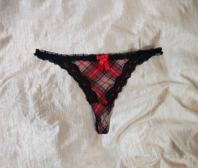 Cute Red ribbon thong 🎀