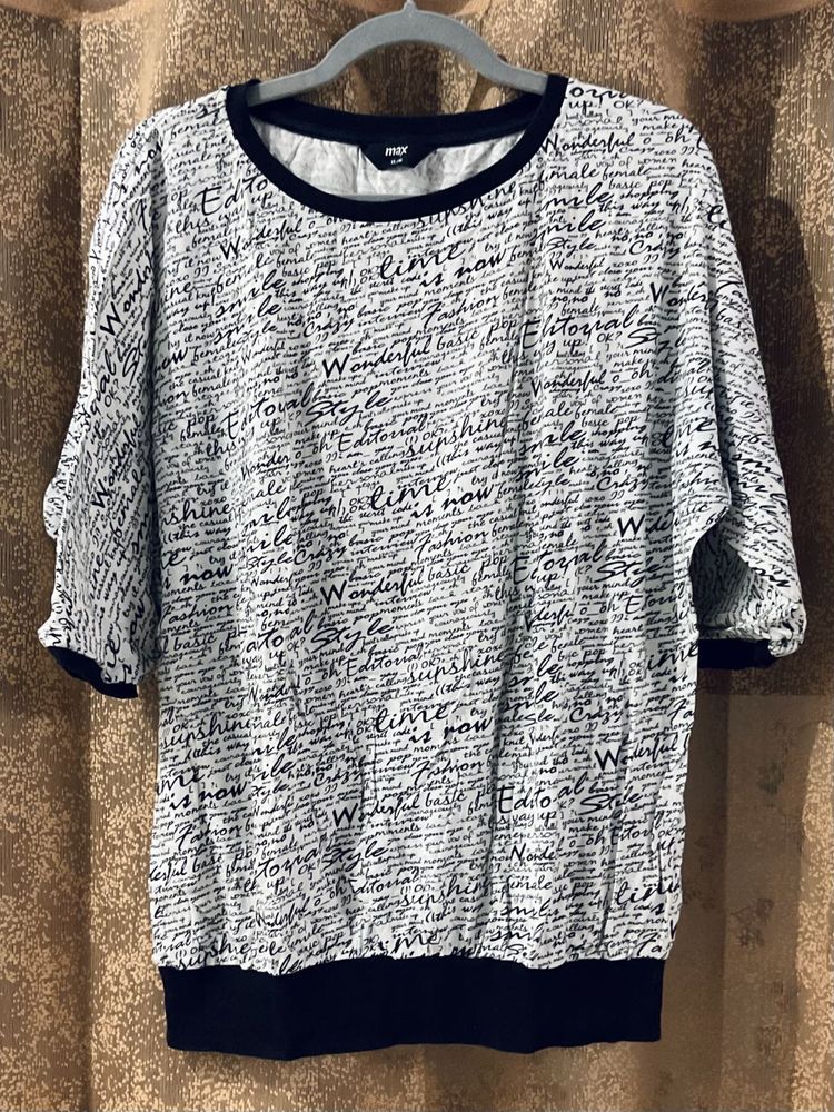 MAX - Stylish Graphic Print Top