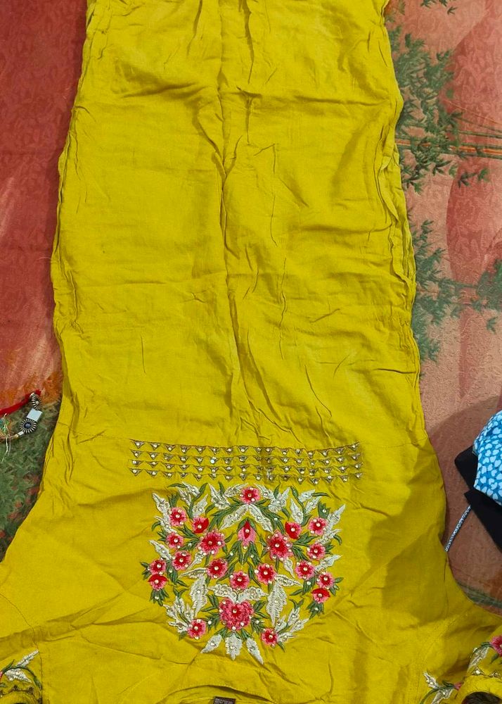 Straight Yellow Kurta