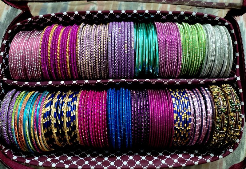 Beautiful Colourful Metal Bangles