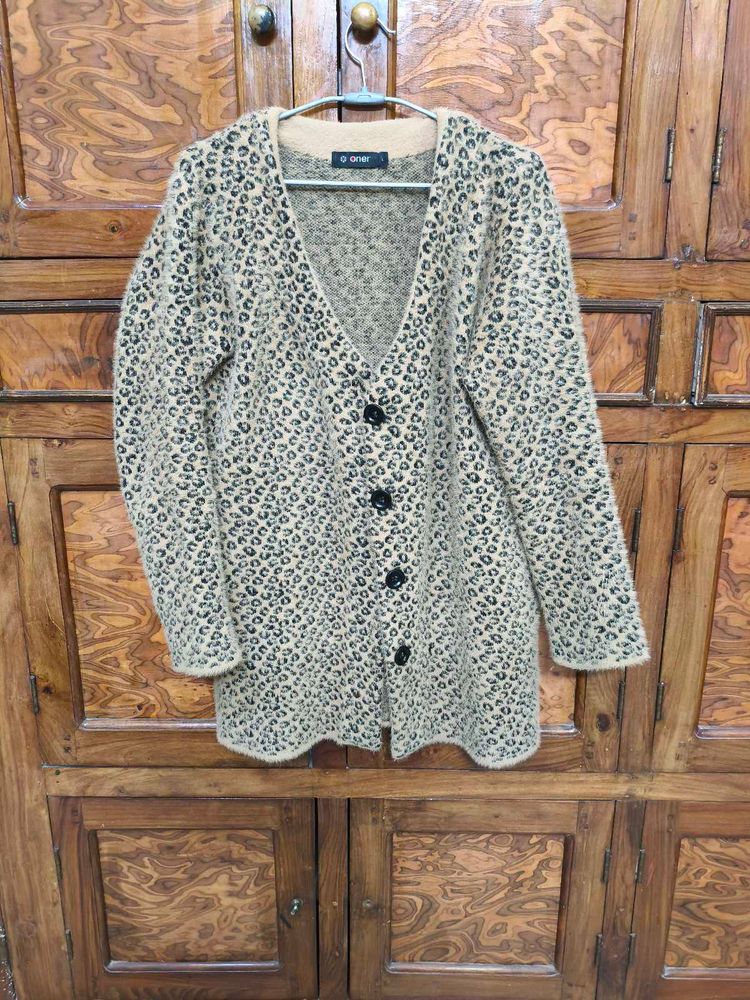 Animal Print Cardigan