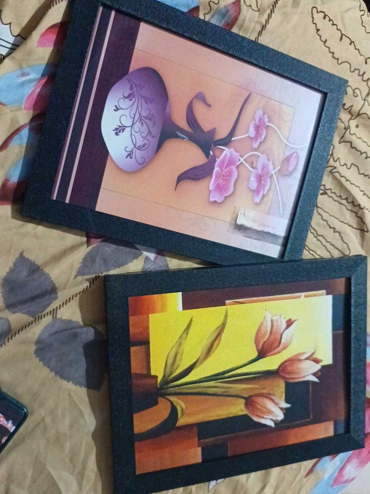 Framed Flower Prints - Set of 2