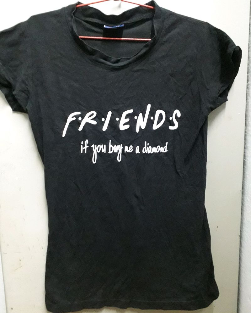 Black Tshit 100% Cotton