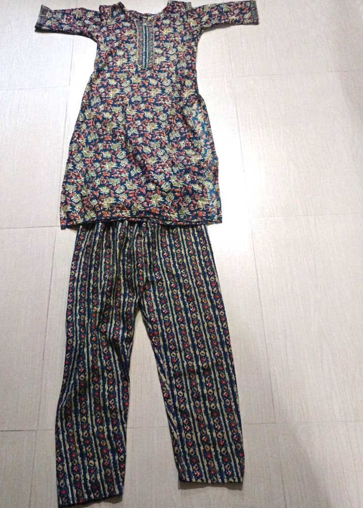 Floral Print Kurta Set