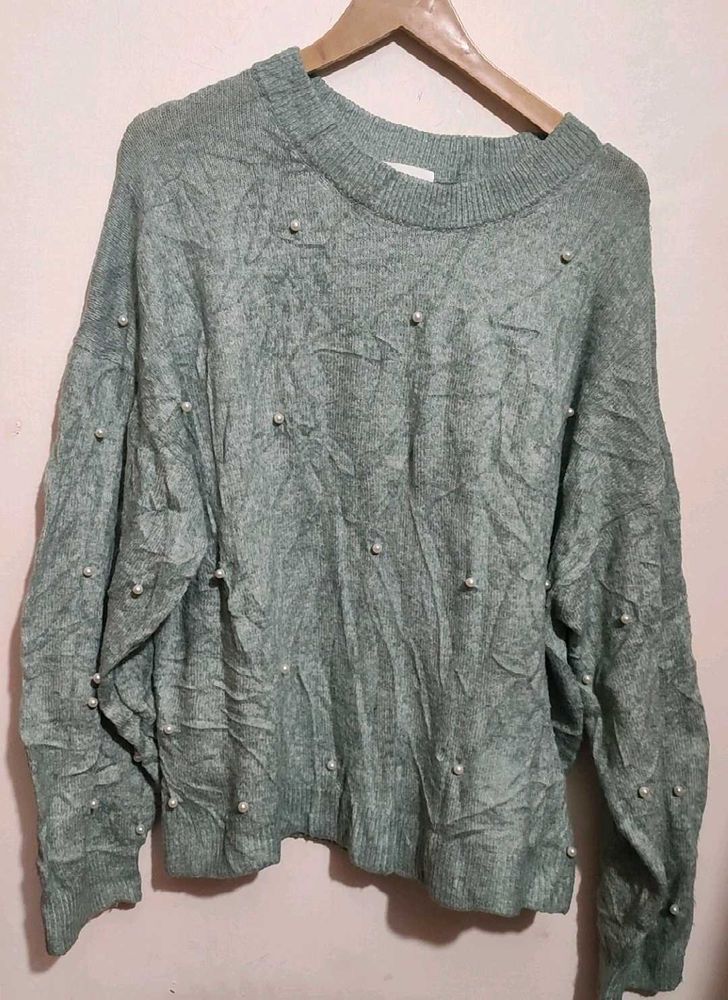 Light Grey Winter Top For Girl Or Woman 42 Bust
