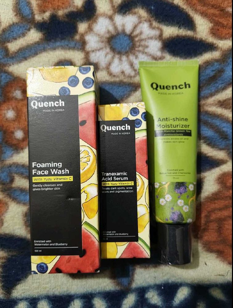 pack of 3, face wash, serum, moisturizer