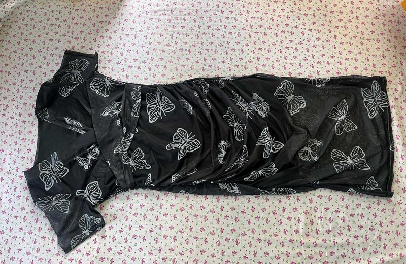 Butterfly Print Dress