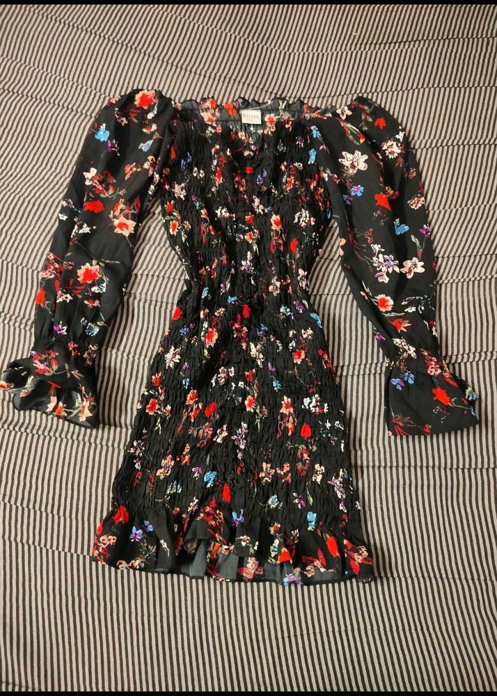 Floral Print Mini Dress