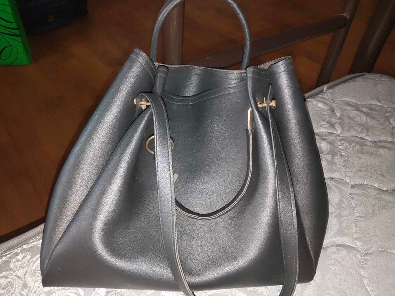 Black Side Bag For College And Office