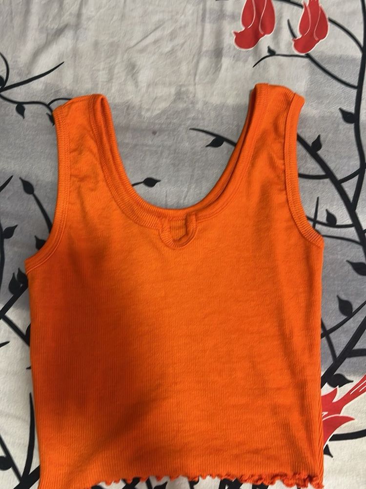 Bright Orange Tank Top