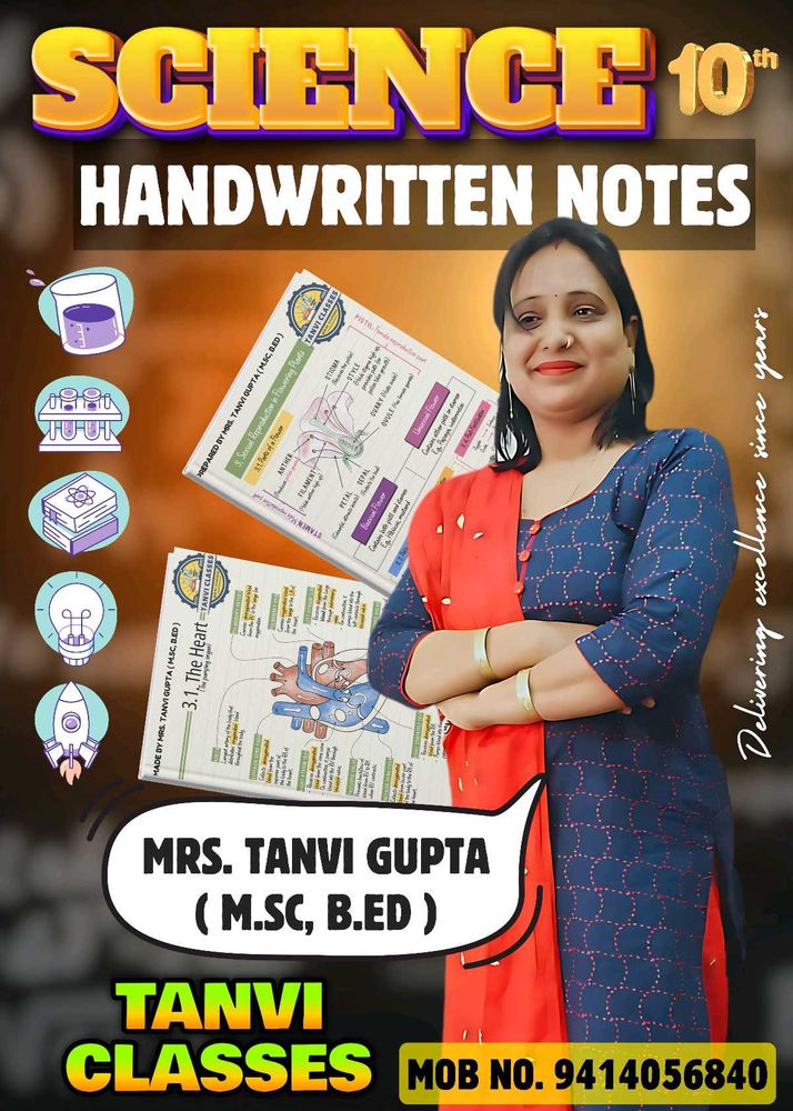 Class 10th Science Handwritten Colourful Notes