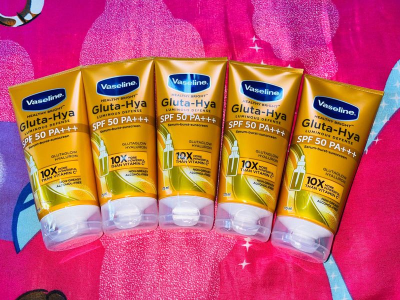 Vaseline SPF 50 Sunscreen 175ml GlutaHya Seal Pack