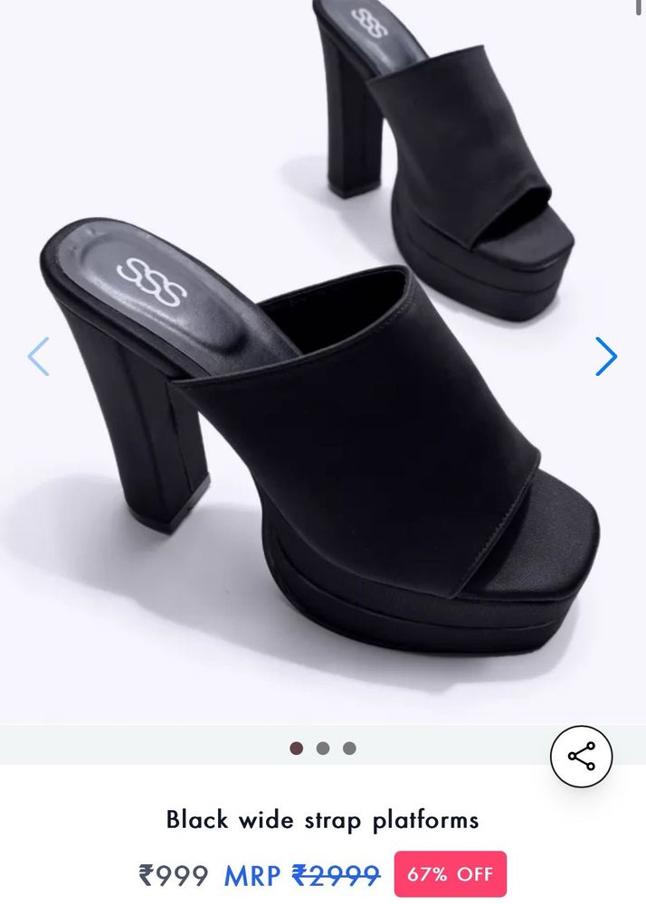 Newwest Sss Black Platform Heels