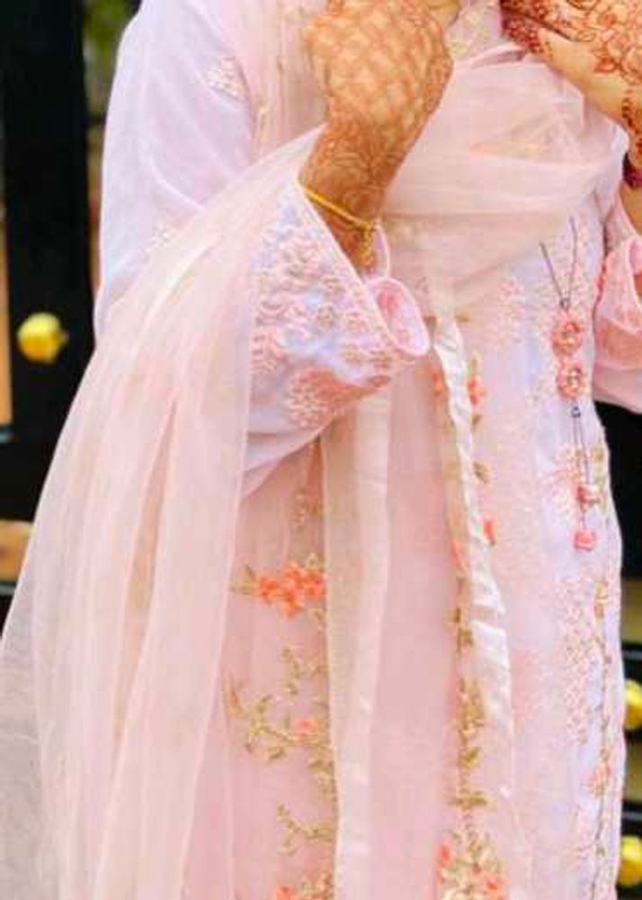 Pink Embroidered Salwar Kameez