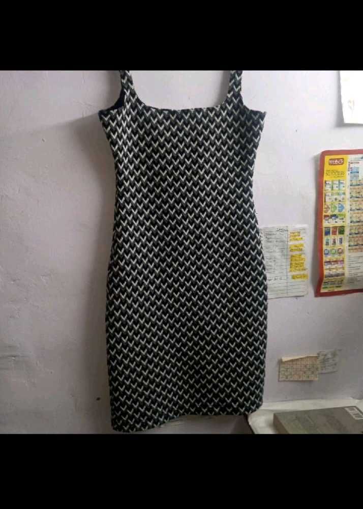 Patterned Bodycon Mini Dress