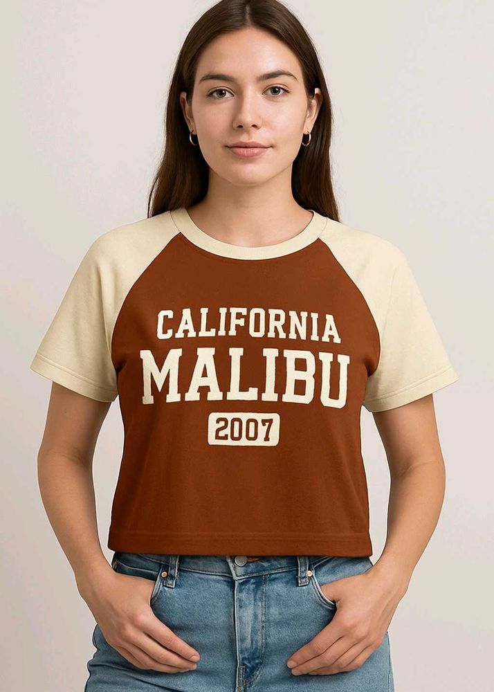 Brown Crop Top