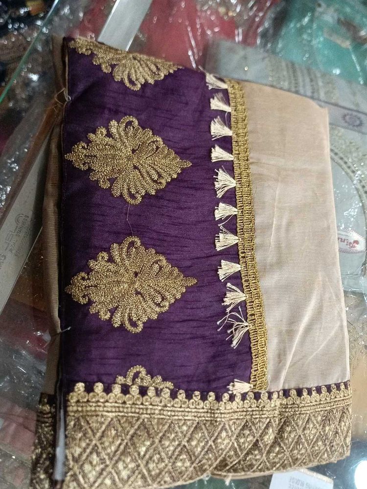 Elegant Embroidered Saree