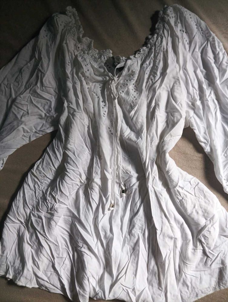 White Peasant Blouse
