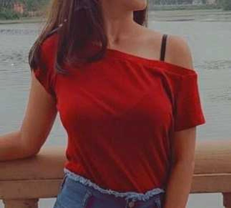 Red Off-Shoulder Top
