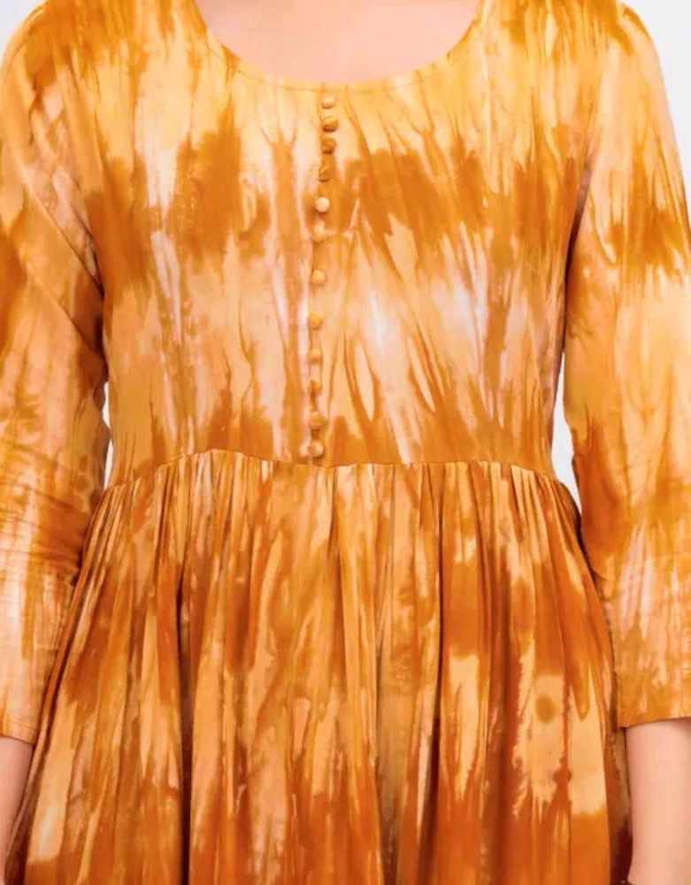 Anarkali Tie Dye Printed Kurti/Dress 4XL