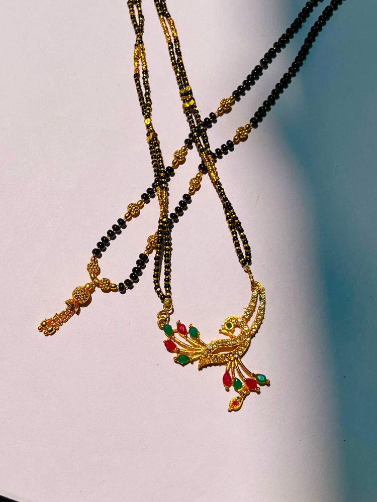 Two Elegant Gold-Toned Mangalsutras✨