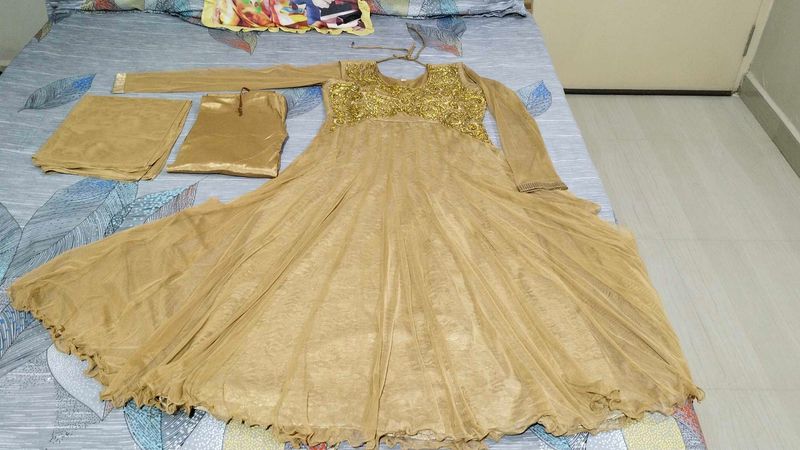 Heavy Wedding Wear Anarkali Kurta Set