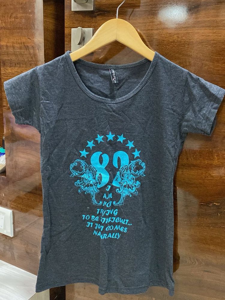 Charcoal Gray Tshirt Women