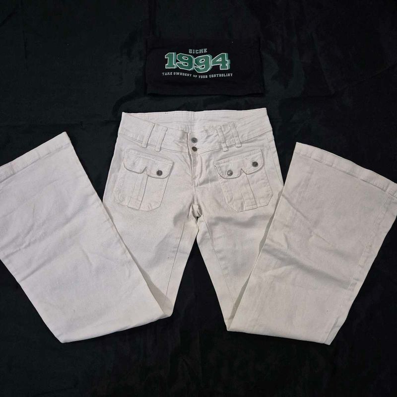 low waist bootcut Y2K Denim Jeans Flared
