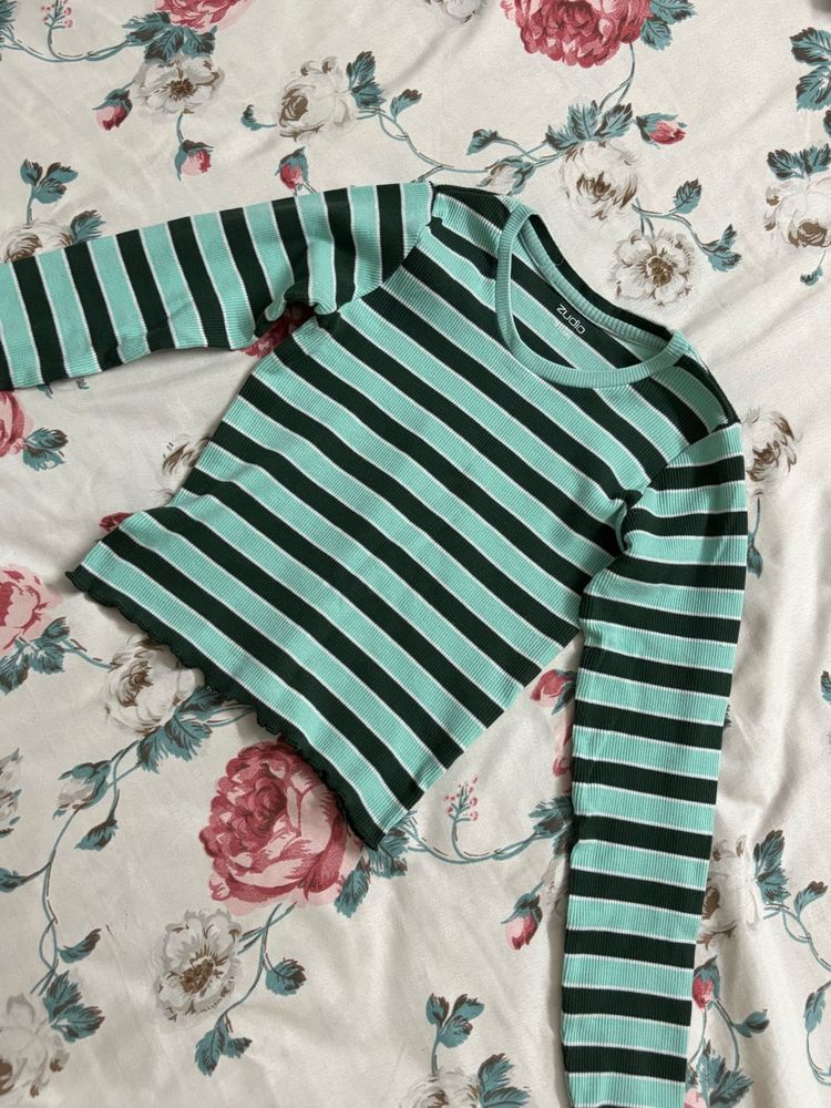 Striped Long Sleeve Top