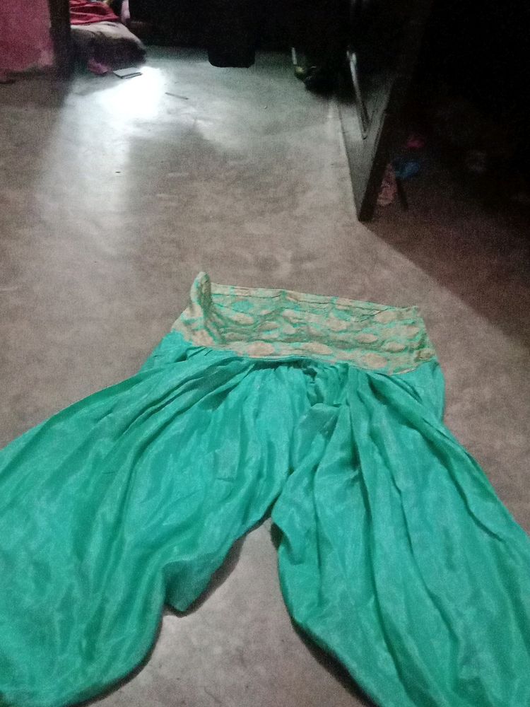 Soft Santoon Salwar In Sea Green Colour Only Slwar