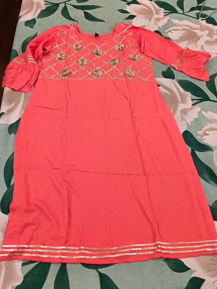 gota patti kurta sharara set