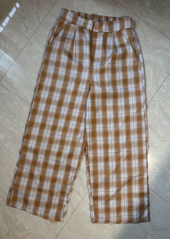 Plaid Yellow Pant