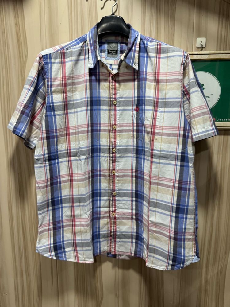 Bugatti Europe Checkered Short Sleeves Shirt