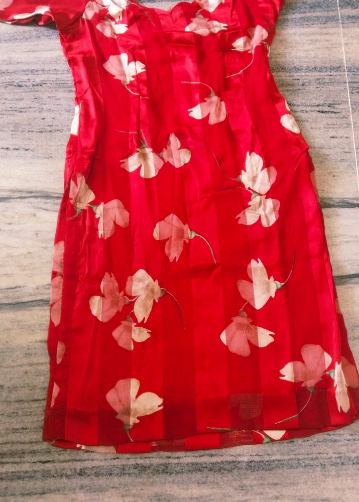 Beautiful Satan Silk Suit For Women  Full Patiyala Salwar(   With  Net  Dupatta  )Nice Muri  Colour  Maroon  ---1-2-time.use   (Marjan Given)