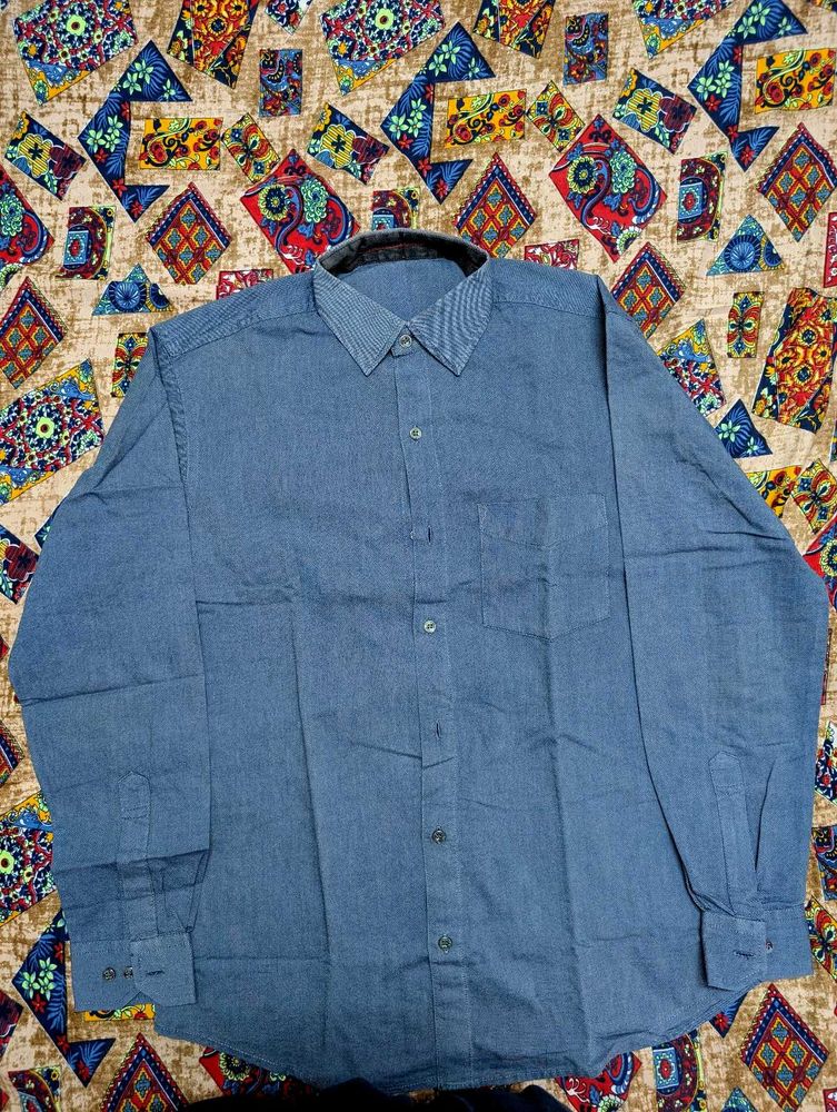 Blue Long Sleeve Shirt