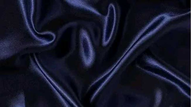 Navy Blue Satin Fabric 5 mtr
