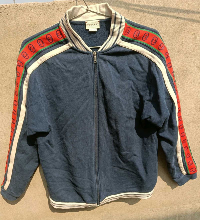 Gucci Navy Zip-Up Jacket