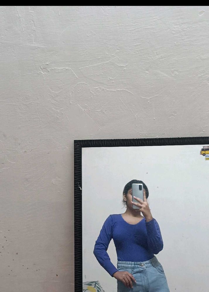 Blue Bustier Top