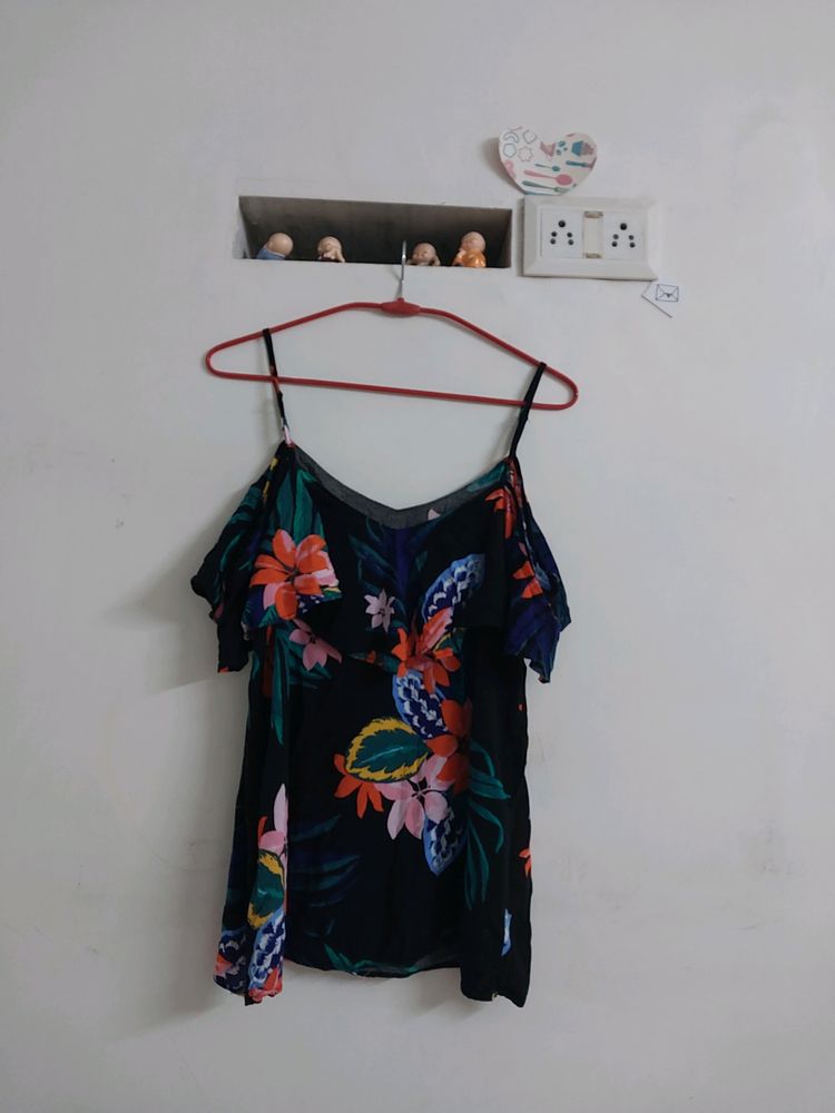 Cut Shoulder Top