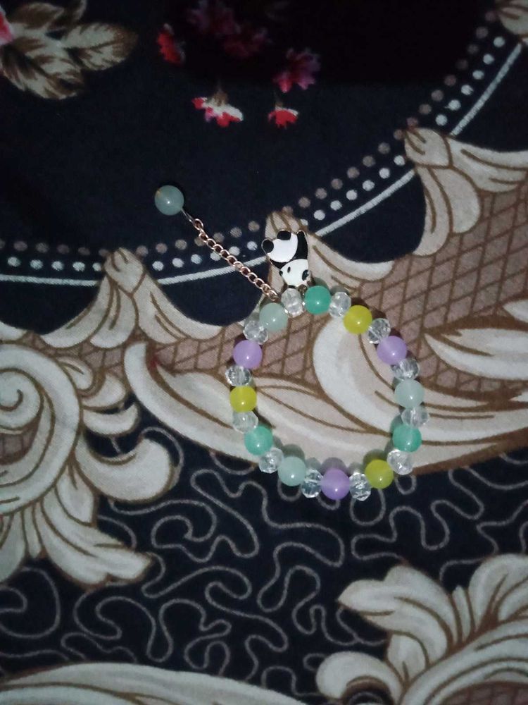 Cute Panda Charm Beaded Bracelet