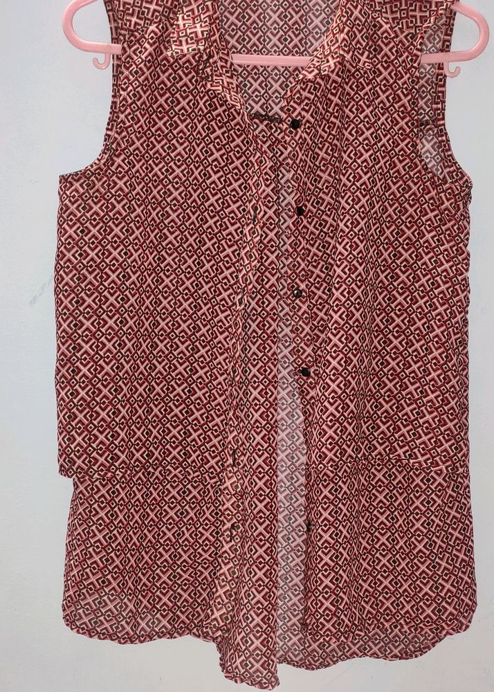 Sleeveless Overcoat