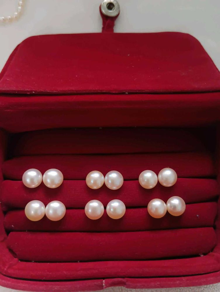 Real Pearl With Pure Silver BIS HALLMARK