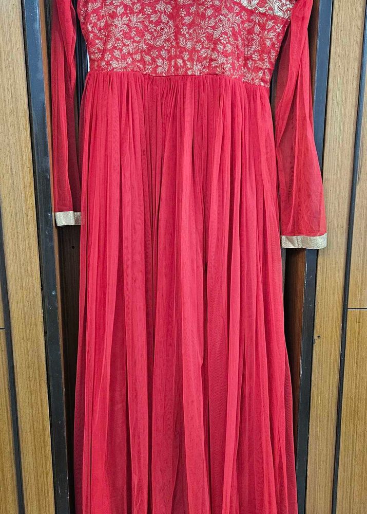 Elegant Red Ethnic Gown