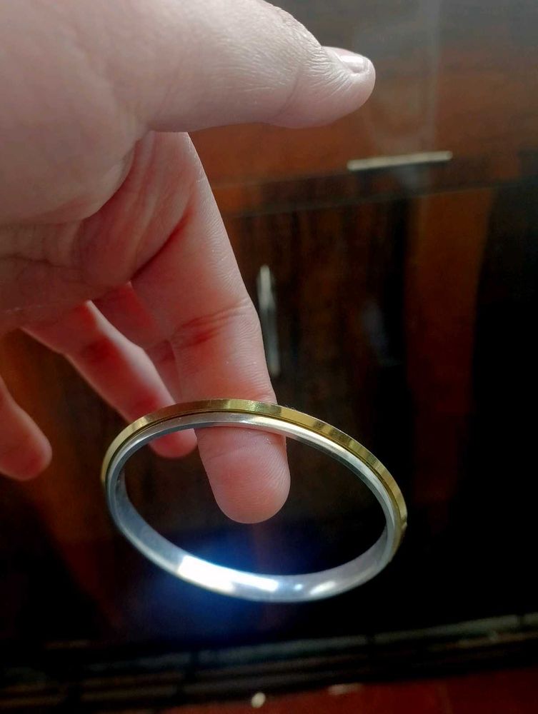 gold frame kada pure silver