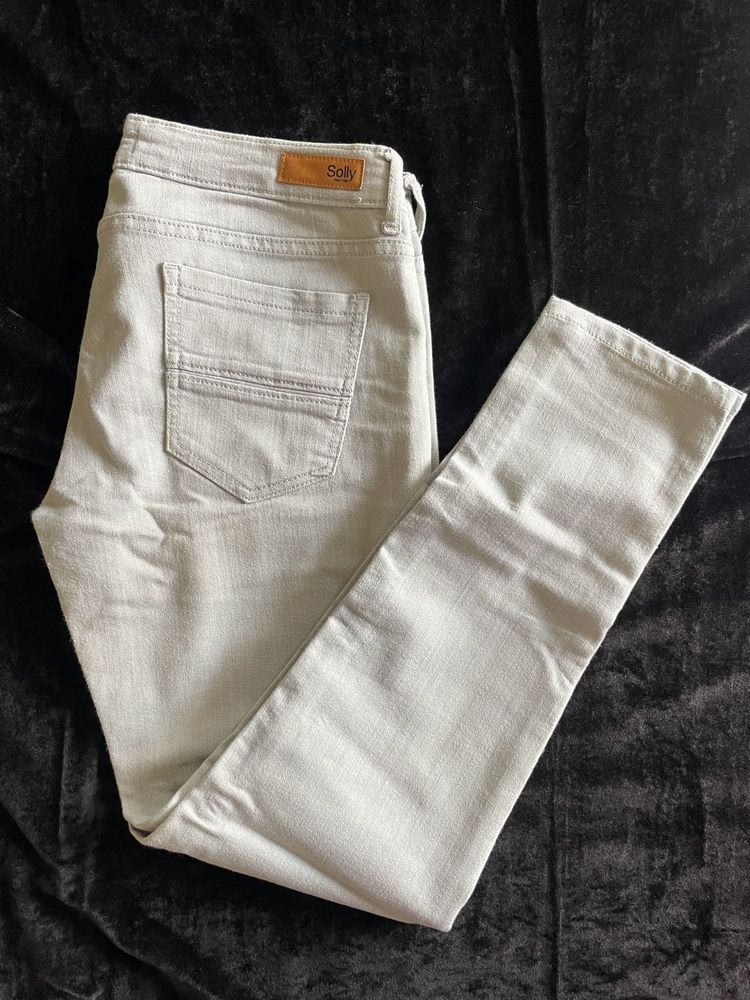 Allen Solly Grey Skinny Jeans