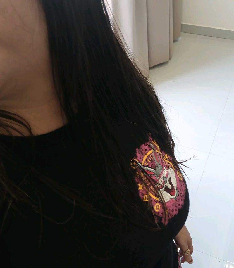 Graphic Print Tee Coordset M Size