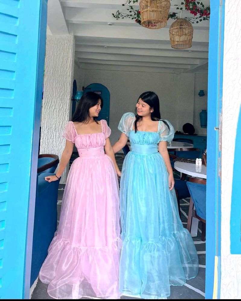 Customized Organza Milkmaid dress