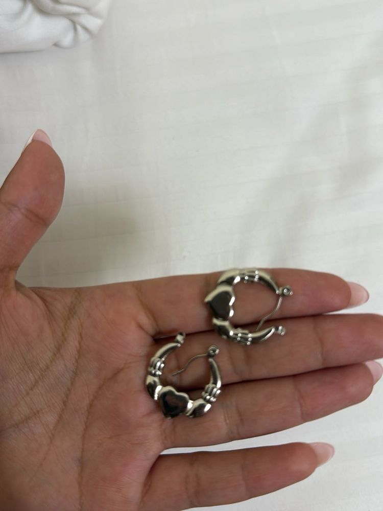 Heart Hoop Earrings